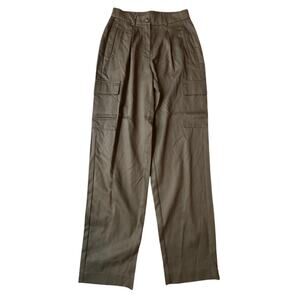 Old Navy Extra High-Rise Taylor Straight Trousers Olive Green XS